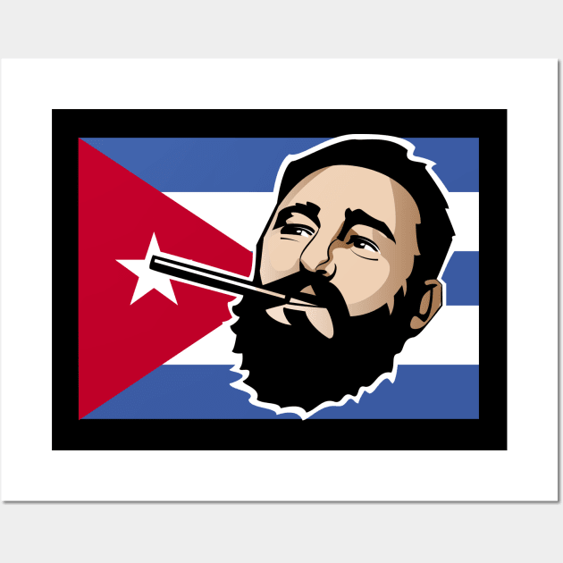 Fidel Castro Wall Art by TambuStore